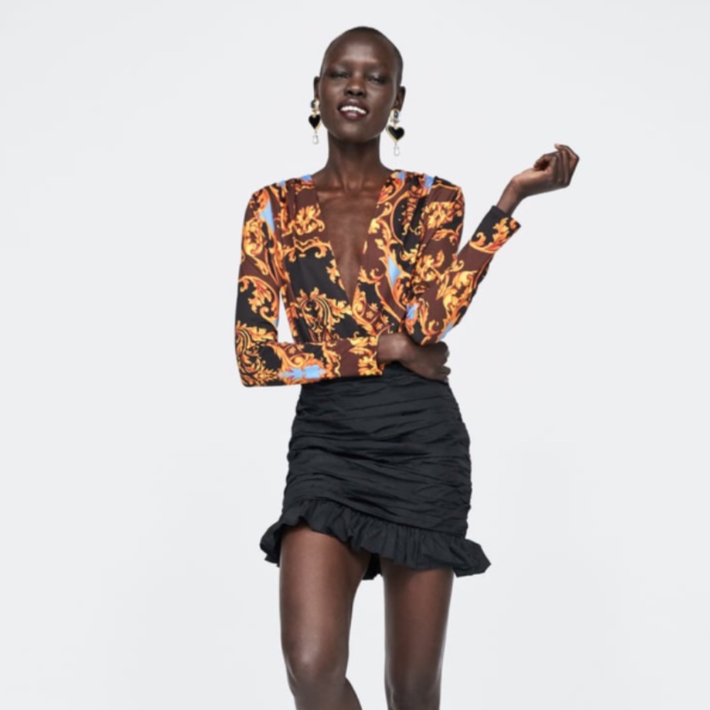 Zara wrap bodysuit